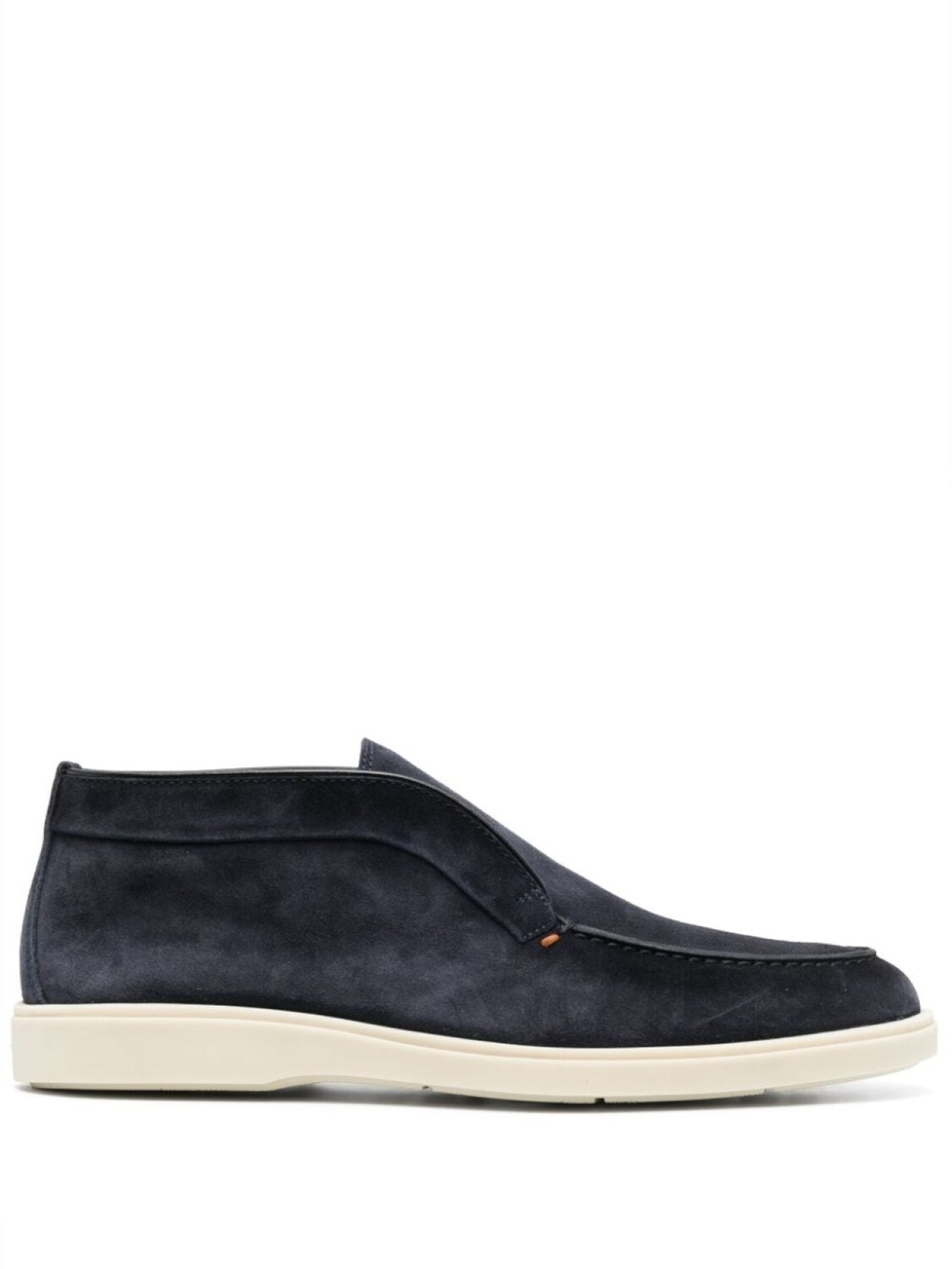 

Santoni лоферы с декоративной строчкой, синий