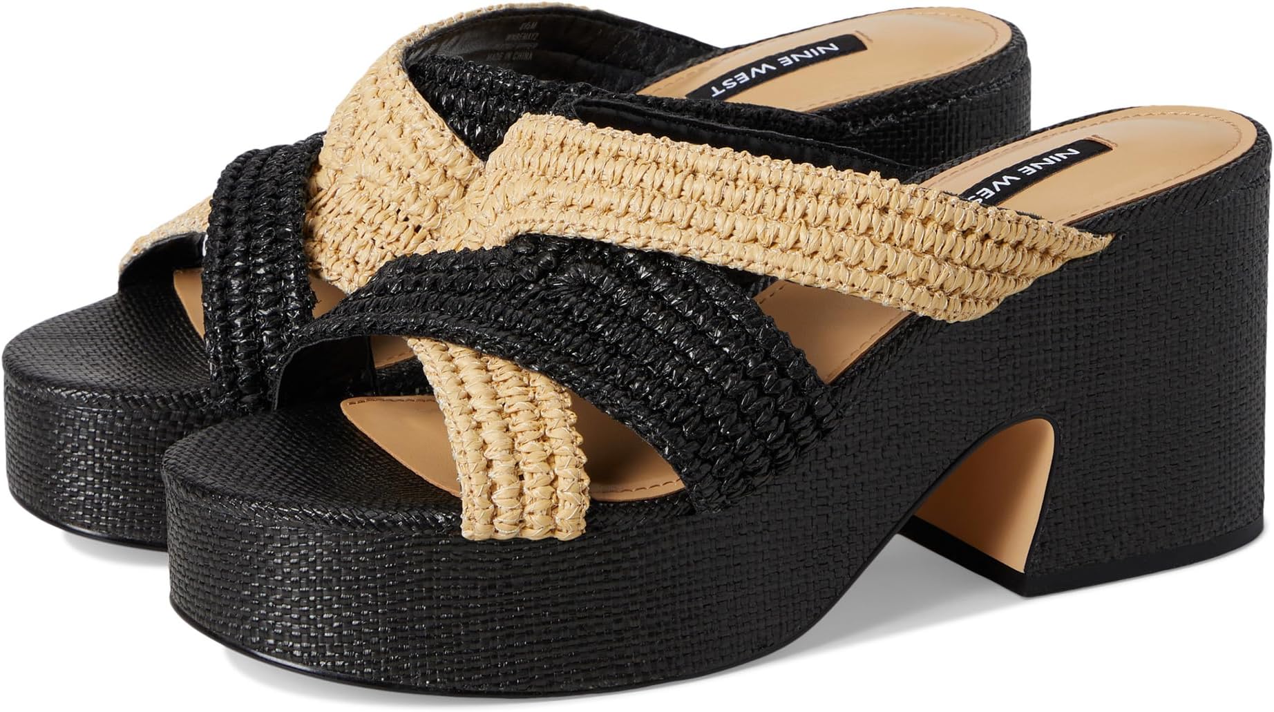 Сандалии Nine West Bemay, цвет Black/Natural