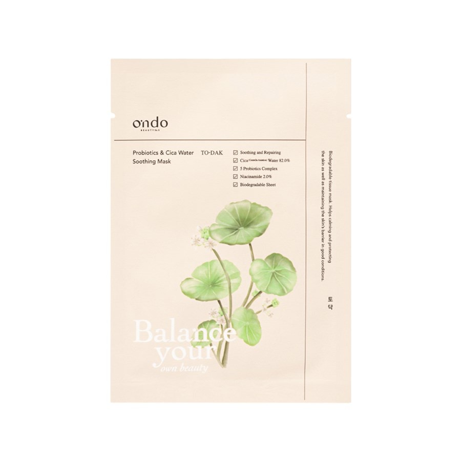 

Маска для лица ONDO BEAUTY 36.5 Probiotics & Cia Water Soothing Mask, 25 ml