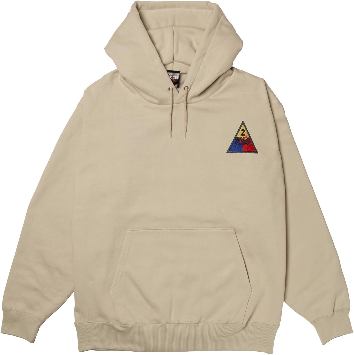 

Толстовка с капюшоном в стиле F, нашивка с гербом армии США, флисовая подкладка, пуловер, цвет: серый (stone) F-Style