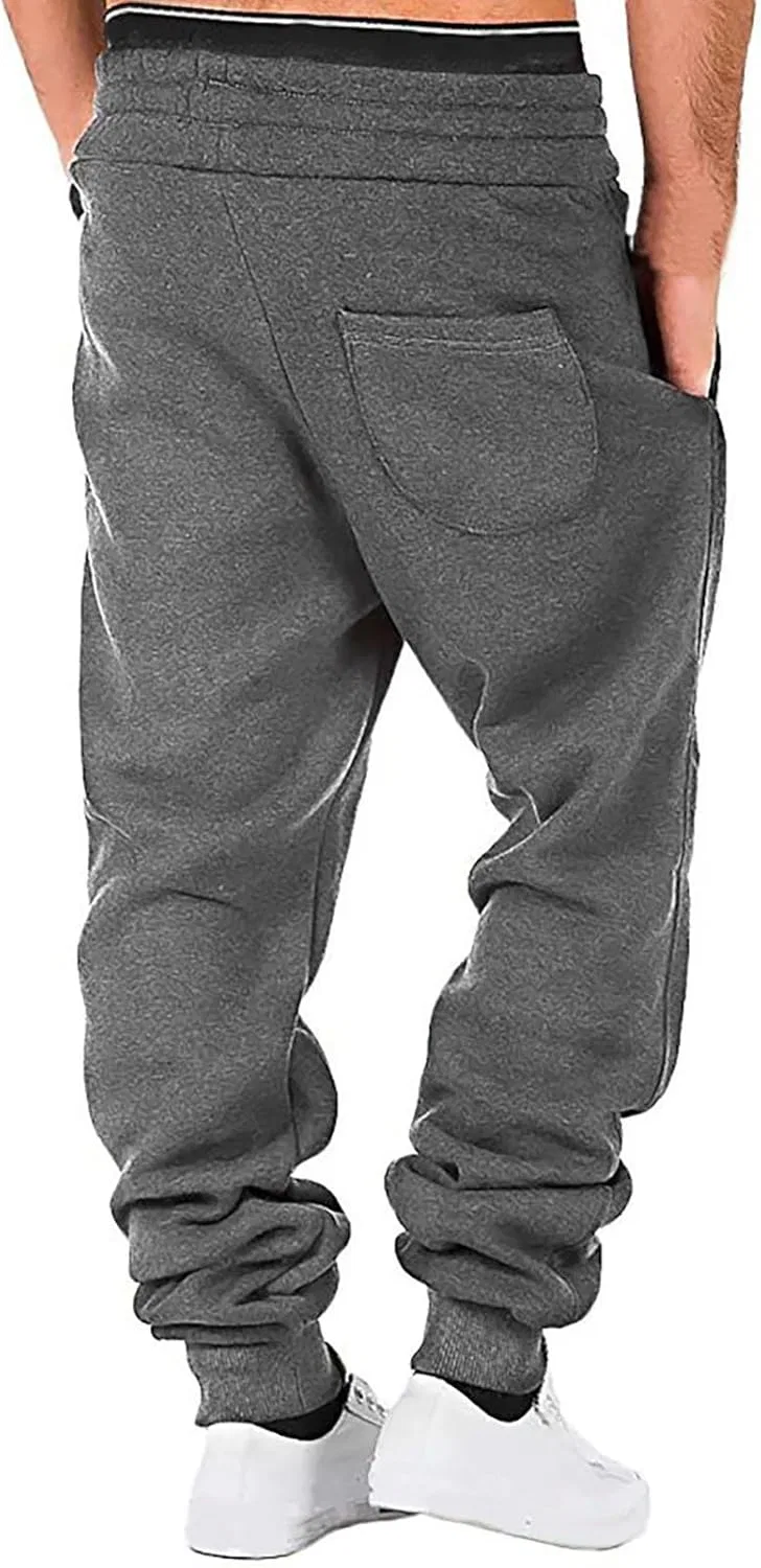 Спортивные брюки на флисе, свободные, с карманами, A01_dark Gray