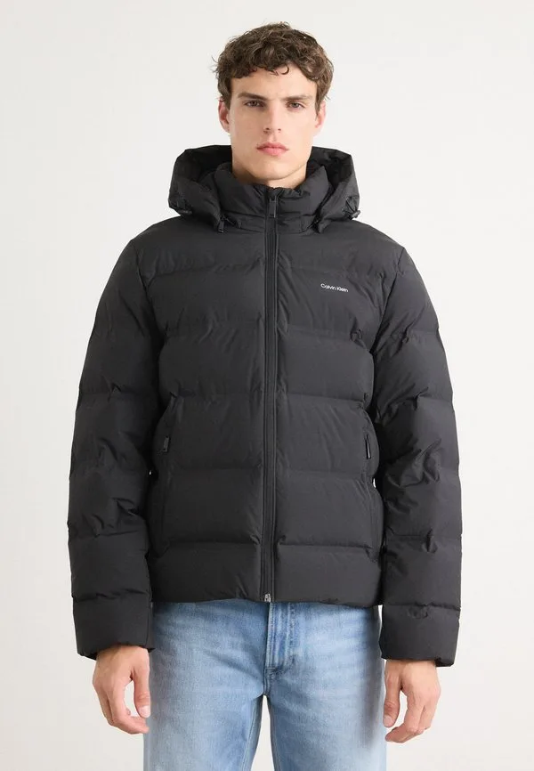 Пуховая куртка с перфорированным каналом Calvin Klein, Black