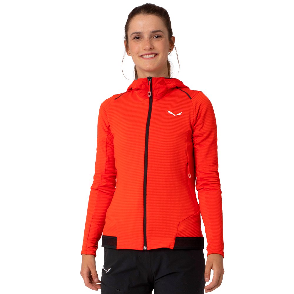 

Флис Salewa Pedroc PL HD full zip, оранжевый