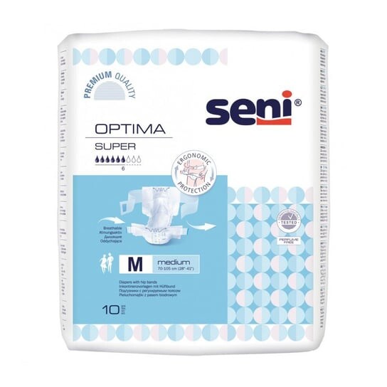 

Подгузники Seni Optima Super M с регулируемым поясным ремнем 10 шт.