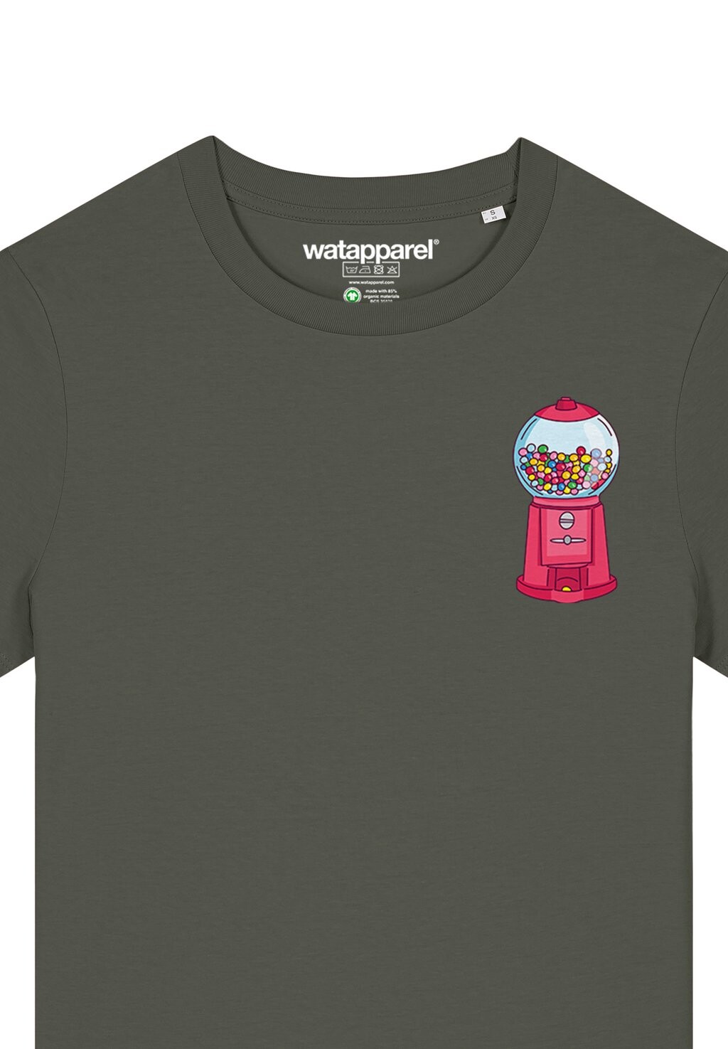 

Футболка с принтом KAUGUMMIAUTOMAT watapparel, хаки