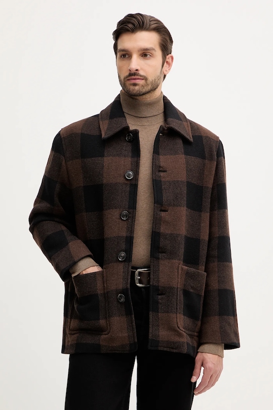 

Куртка из смесовой шерсти Tommy Hilfiger, коричневый