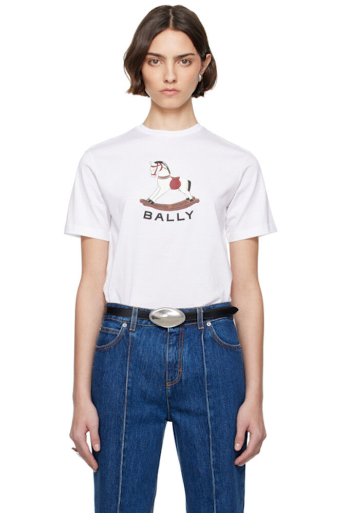 

Белая футболка Beni Bischof Rocking Horse Bally