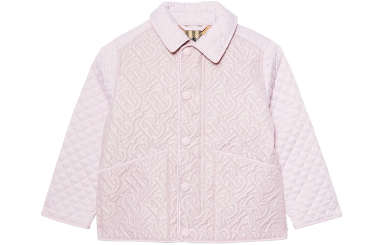 

Детское пальто Burberry, цвет Pink