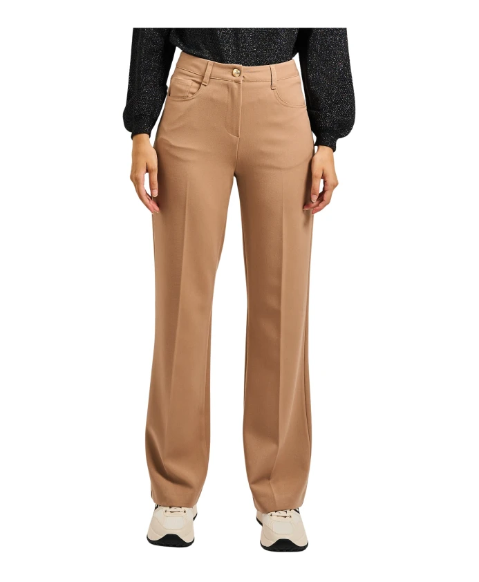 

Бежевые женские брюки из эластичной вискозы Gaudi, бежевый