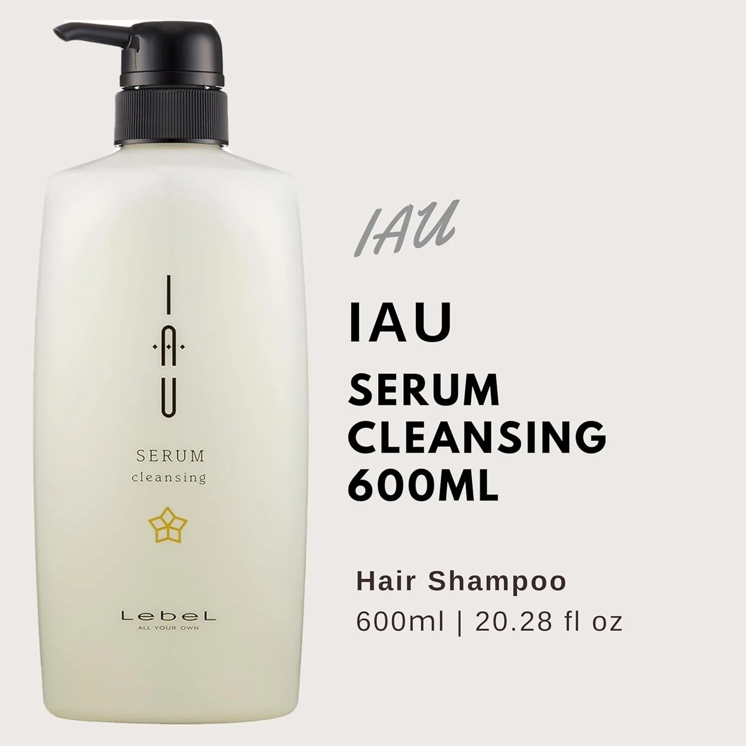 Шампунь для волос IAU Serum Cleansing от Lebel, 600 мл Lebel — фото 2