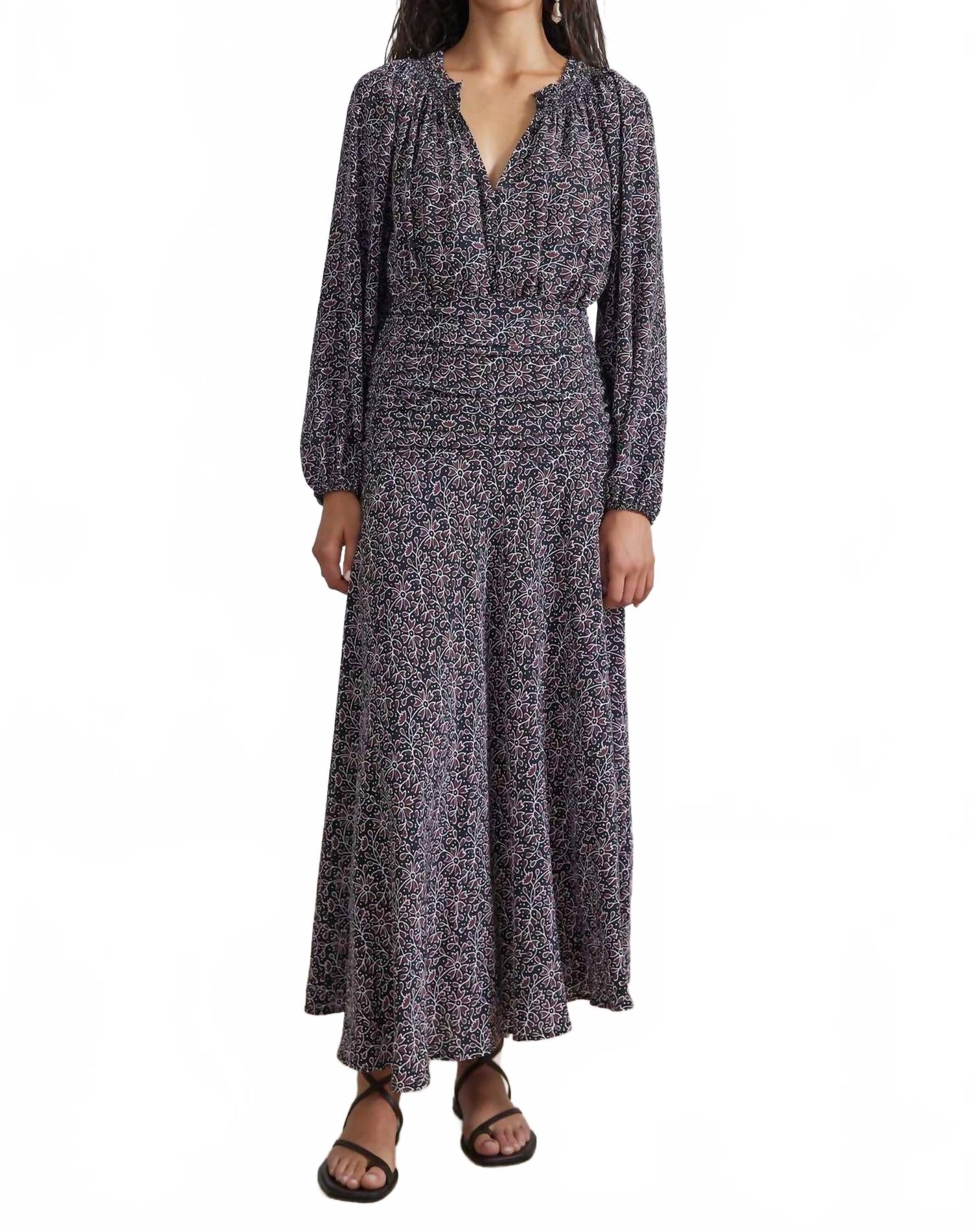 

Эспарта Макси Платье Ночной сад черный APIECE APART