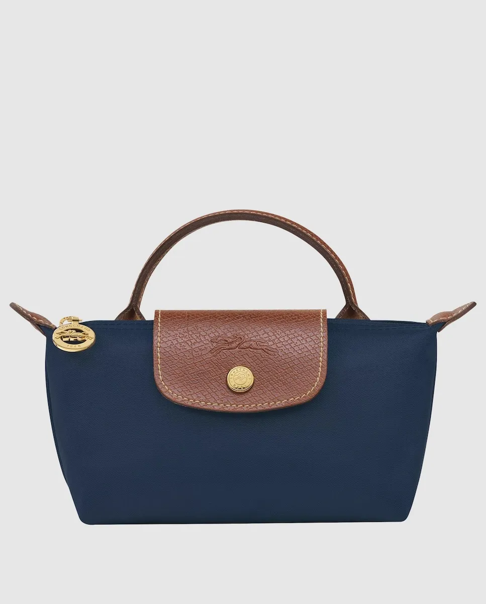 

Маленькая сумка Le Pliage Original на молнии Longchamp, темно-синий