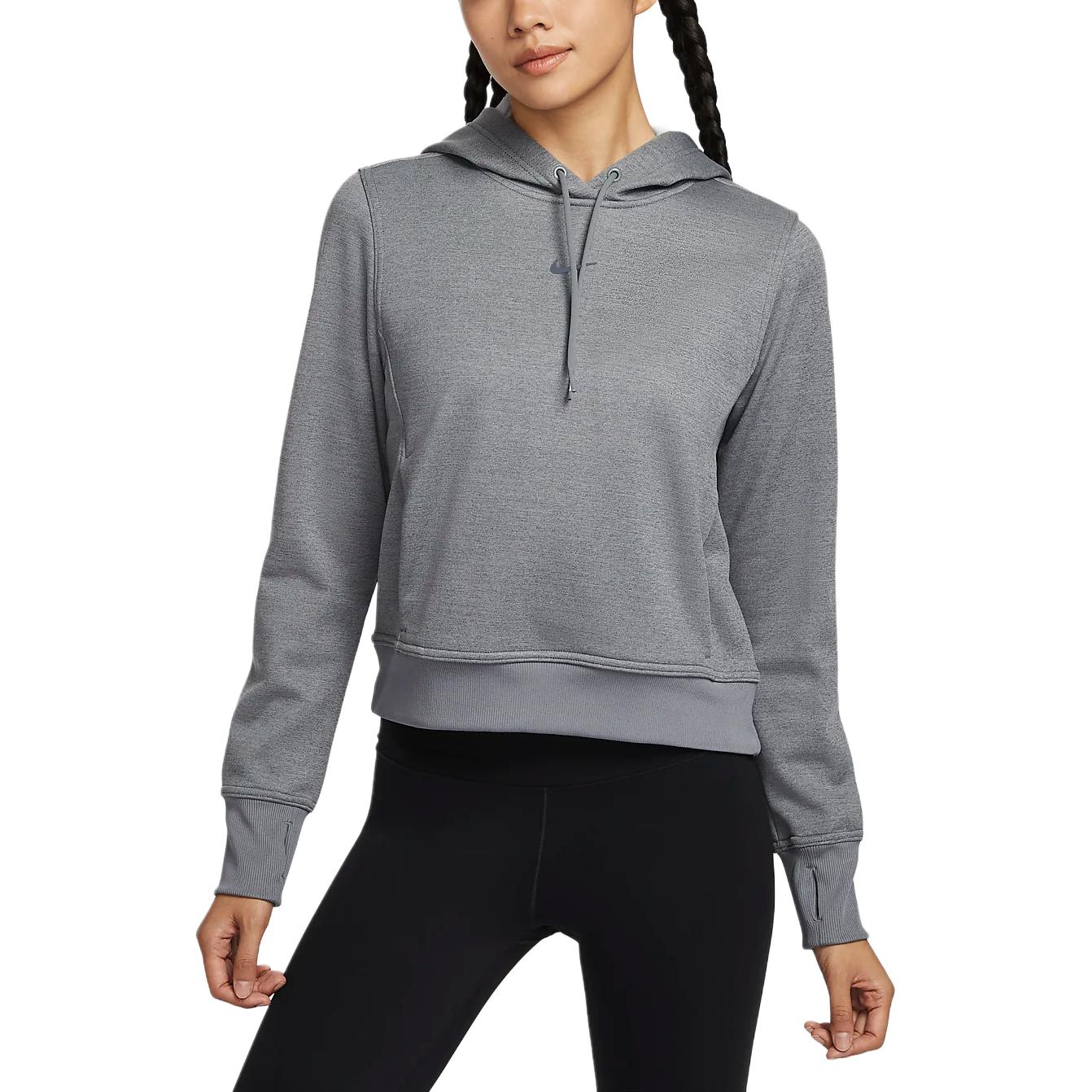 

Термобельевая толстовка Therma FIT One женская Carbon Gray/White Nike