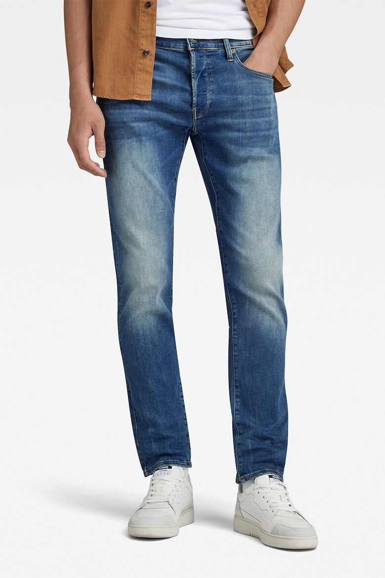 

Джинсы-Боди 3301 с шлице на пуговицах G-Star Raw, синий
