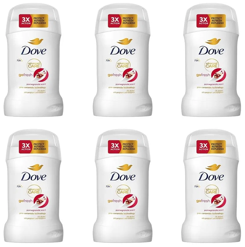 Дезодорант-антиперспирант Dove Advanced Care «Go Fresh Pomegranate», 6 х 50 мл Dove