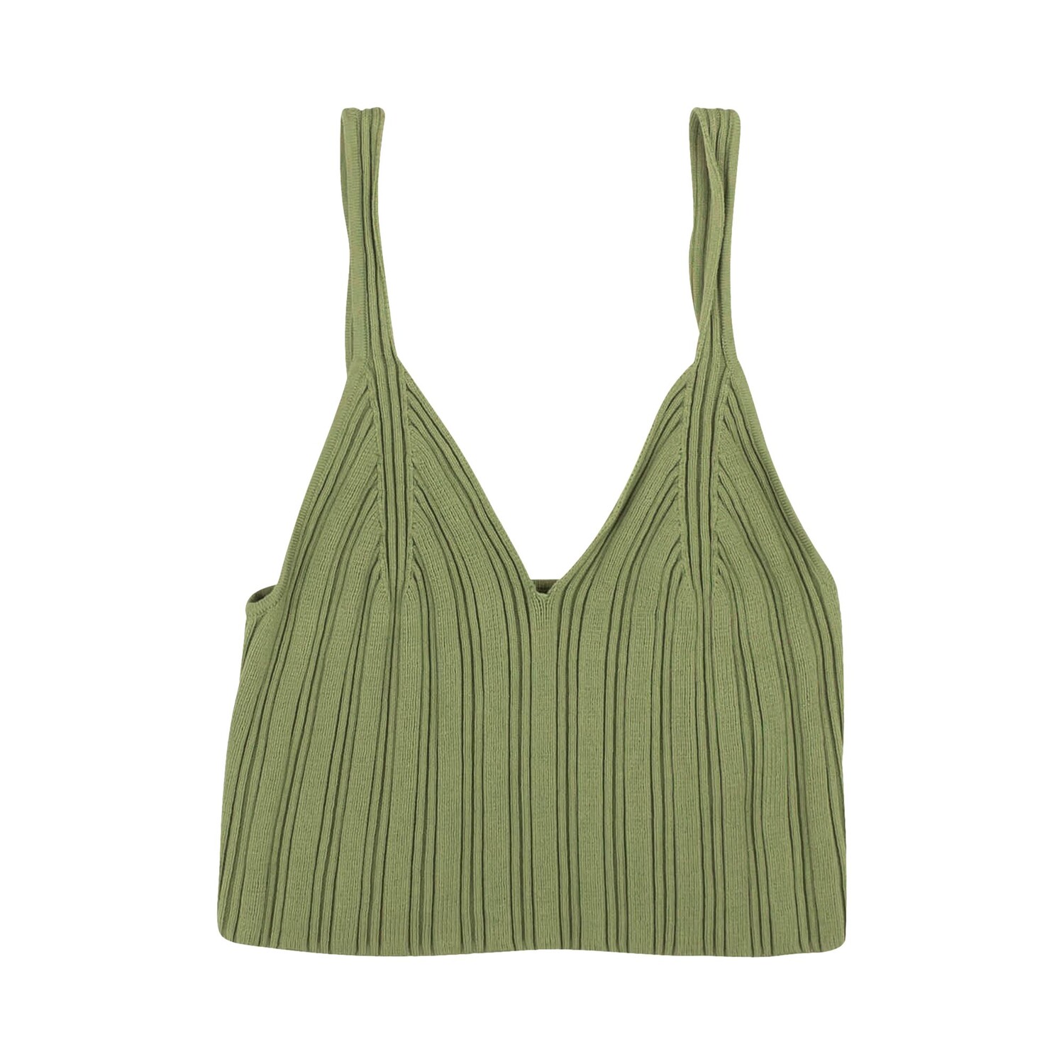 

Летняя майка в рубчик MM6 Maison Margiela Gauge, цвет Зеленый
