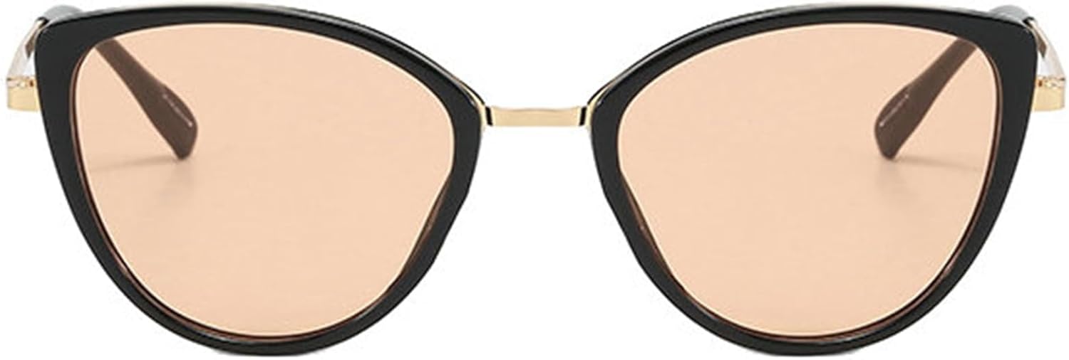 

Willochra Модные солнцезащитные очки в металлической оправе «кошачий глаз» для женщин, роскошные солнцезащитные очки в стиле ретро, ​​​​желейные очки цвета шампанского для мужчин, дизайнерские круглые солнцезащитные очки, Brown