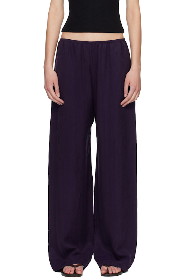 

Leset Фиолетовые брюки Ким с карманами