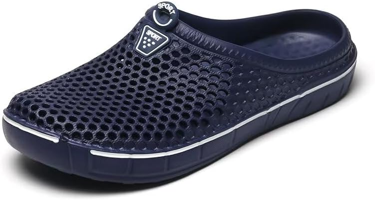 

Мужские и женские легкие дышащие летние шлепанцы для прогулок на улице, акваспорта и пляжа Zonkacen, темно-синий