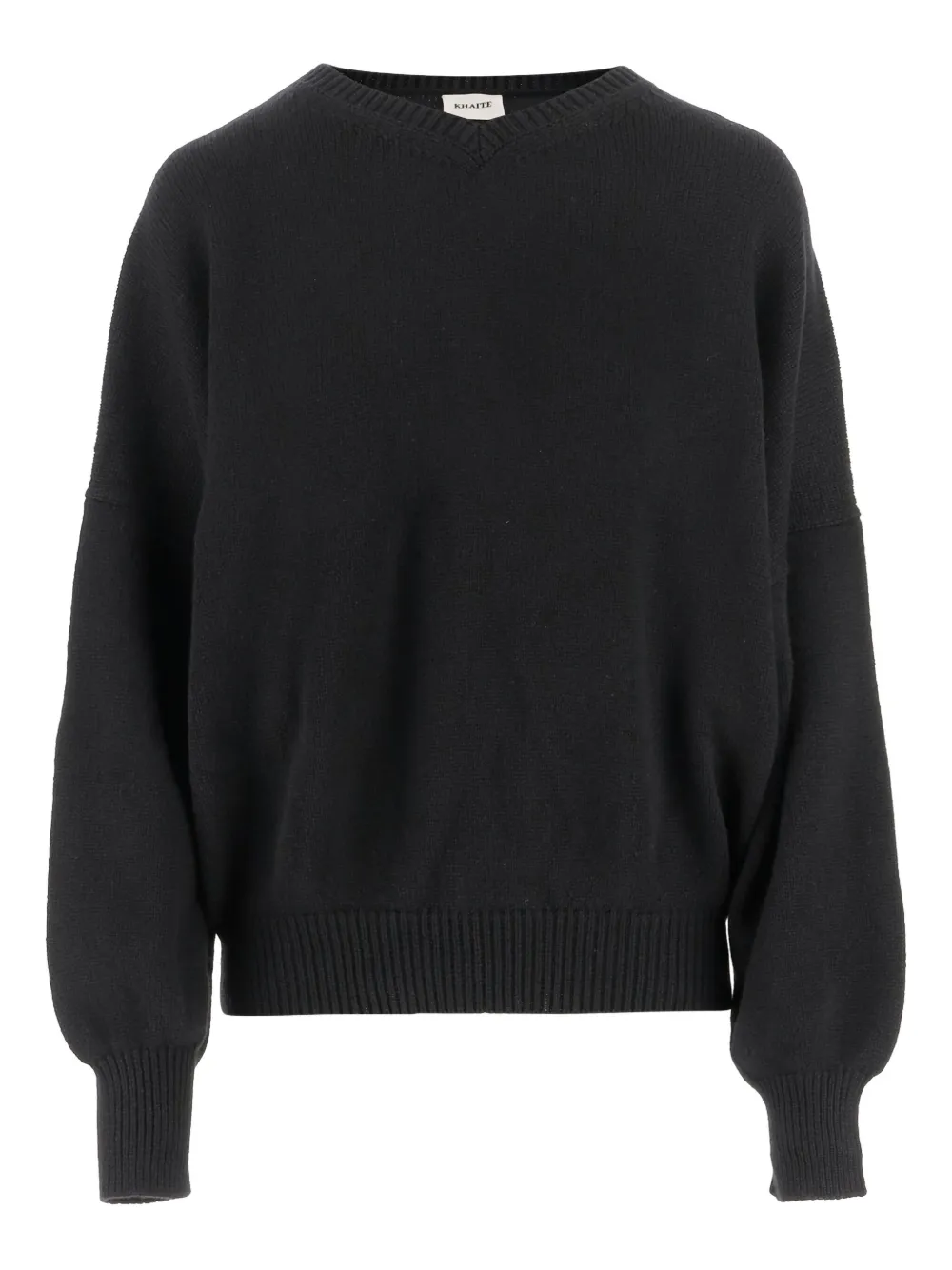 

Кашемировый свитер с круглым вырезом KHAITE, черный
