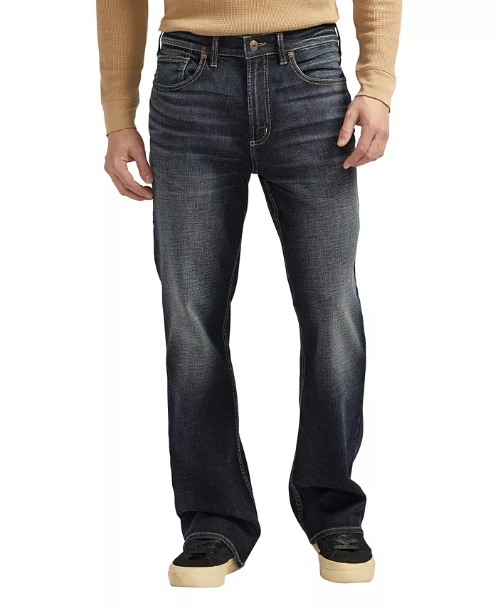 

Классические джинсы Craig с клешеным силуэтом Luxe Heritage Silver Jeans Co., синий