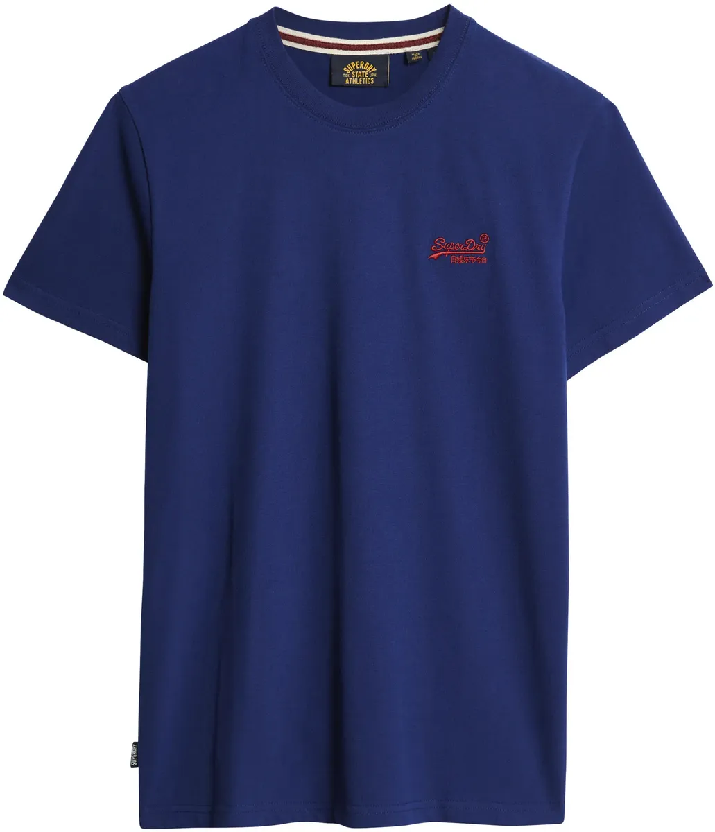Рубашка с круглым вырезом Superdry "Футболка Essential Logo из органического хлопка", цвет Supermarine — фото 4