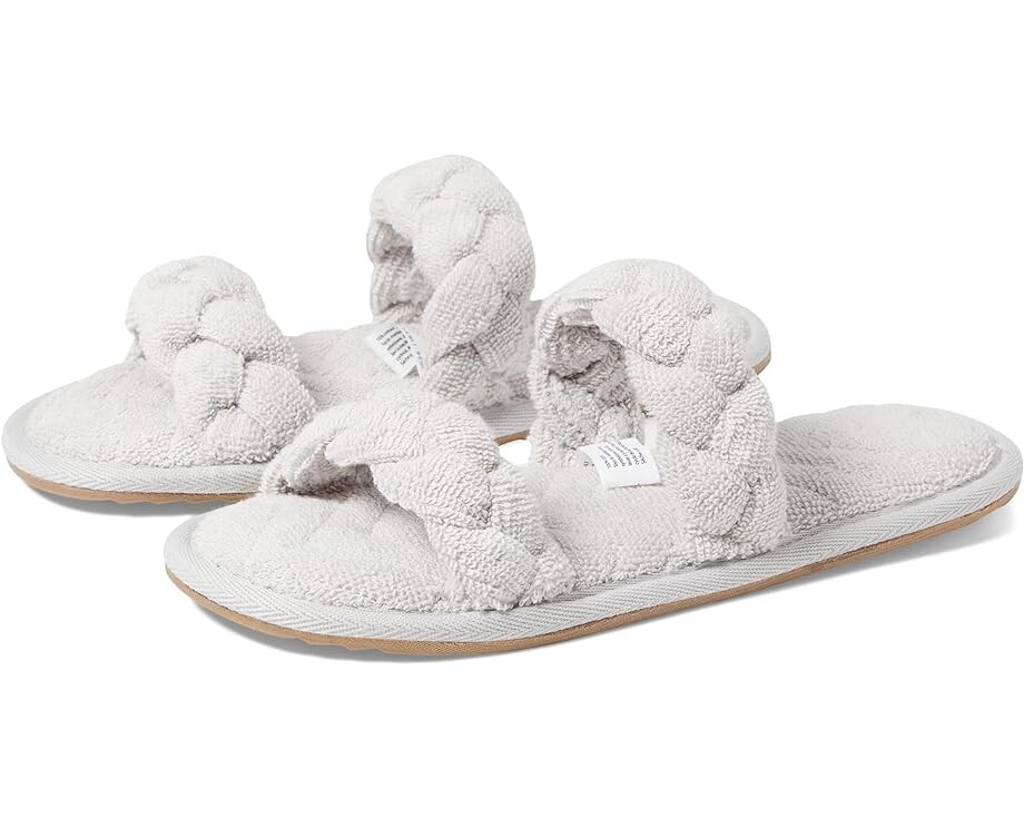 

Домашняя обувь Barefoot Dreams TowelTerry Braided Slipper, цвет Fog Gray