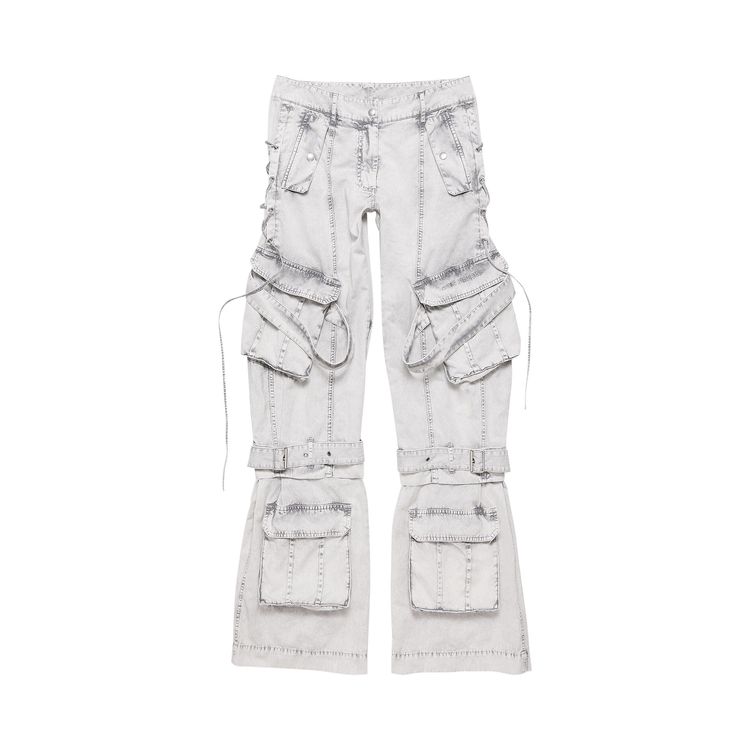 

Брюки Acne Studios Cargo Twill Trousers Dusty White, белый