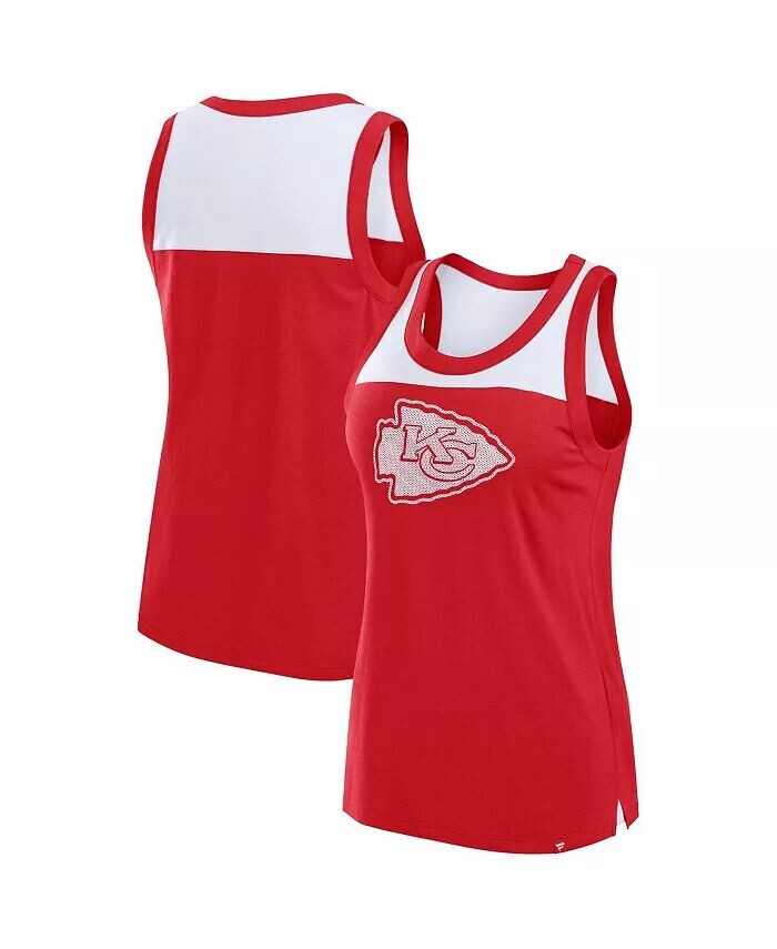 

Женская красная майка Kansas City Chiefs с пайетками Fanatics, красный