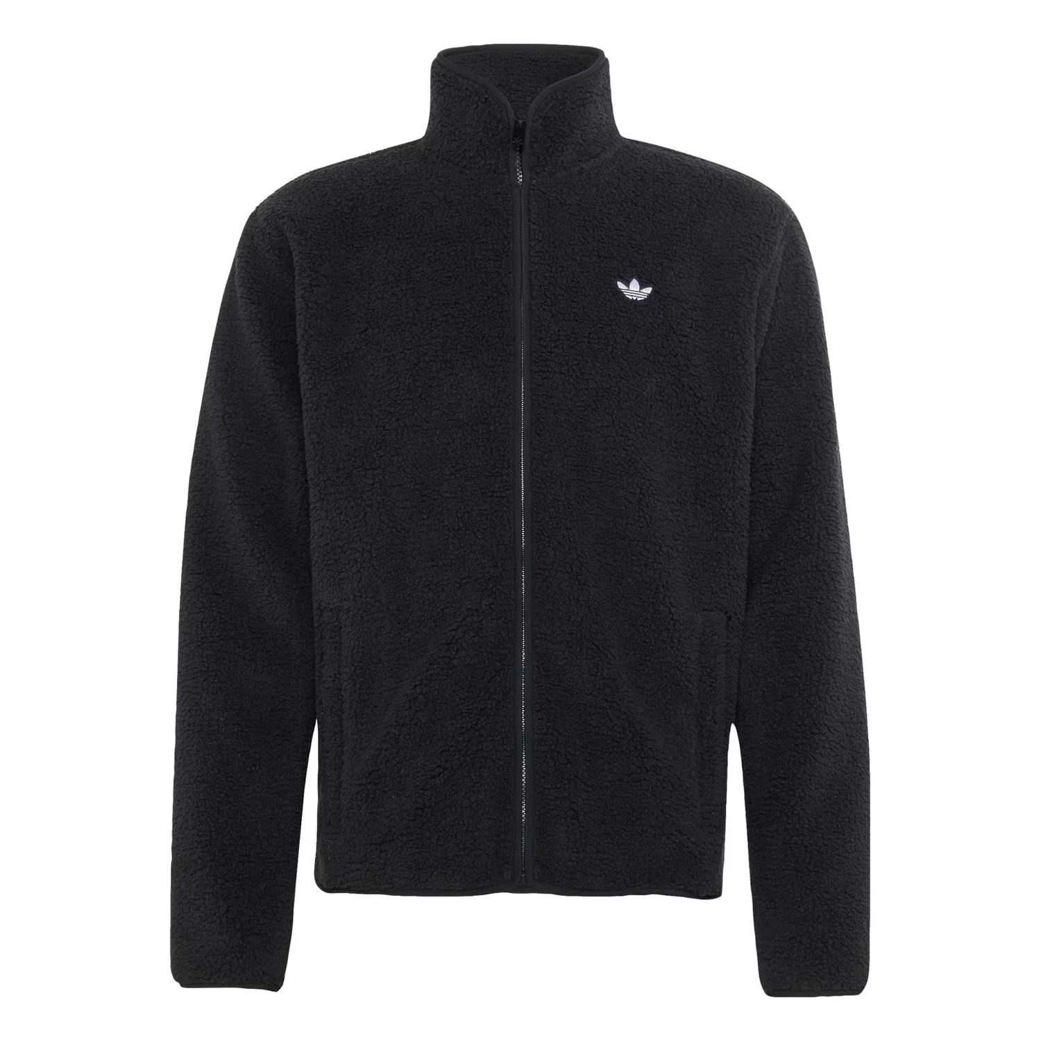 Флисовая куртка Adidas Originals Trefoil Essentials черного цвета