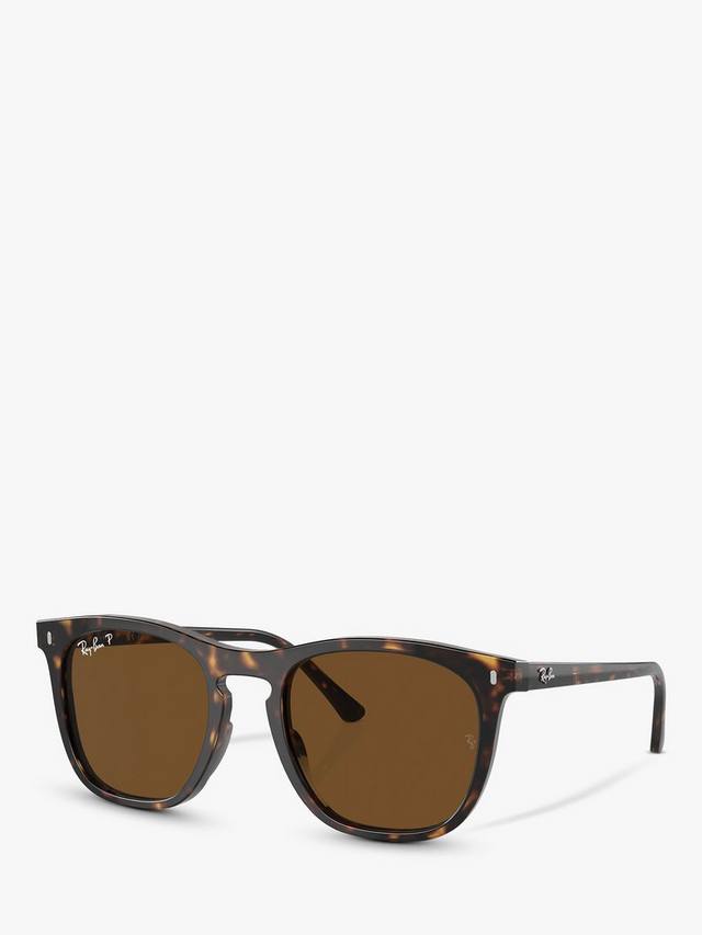 

Мужские поляризованные прямоугольные солнцезащитные очки rb2210 Ray-Ban, цвет Havana