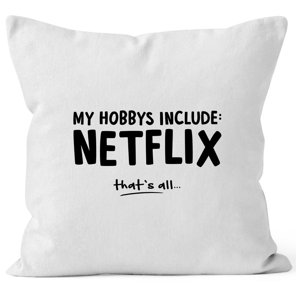 

В комплект чехла My Hobby входит: Netflix. Вот и все. Чехол на декоративную подушку хлопок MoonWorks белый униразмер.