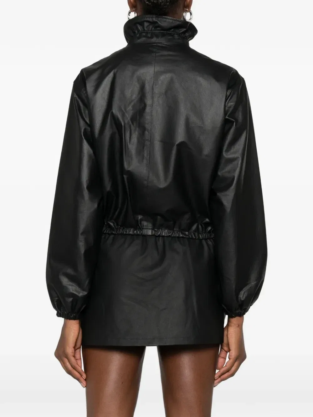 Кожаная куртка на молнии Alexander Wang, черный — фото 4