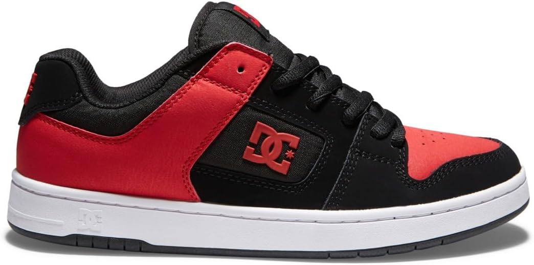 Мужские кроссовки DC Shoes Manteca 4 водонепроницаемые зимние высокие скейтерские, черный/красный — фото 2