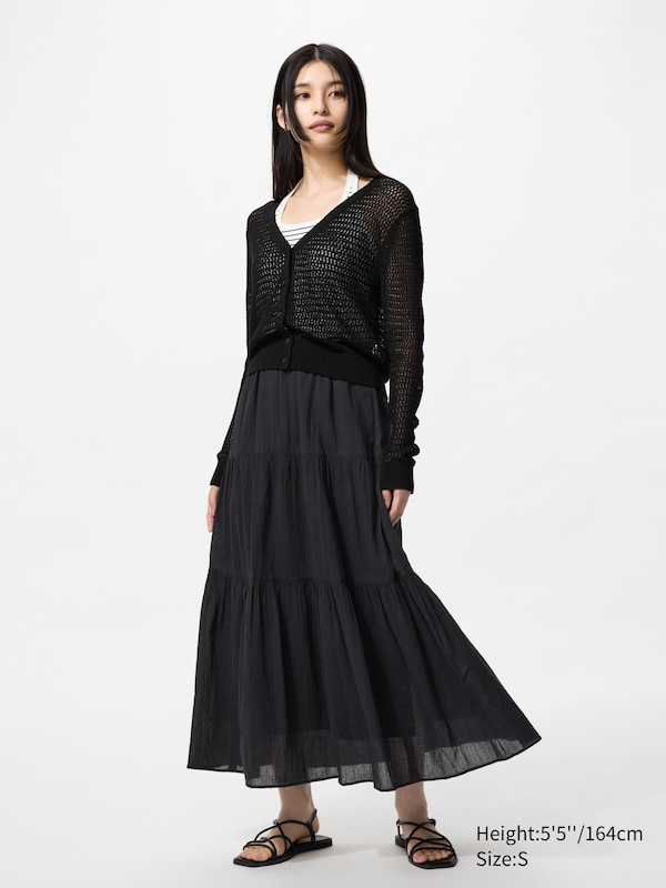 

Многоярусная юбка Uniqlo, черный
