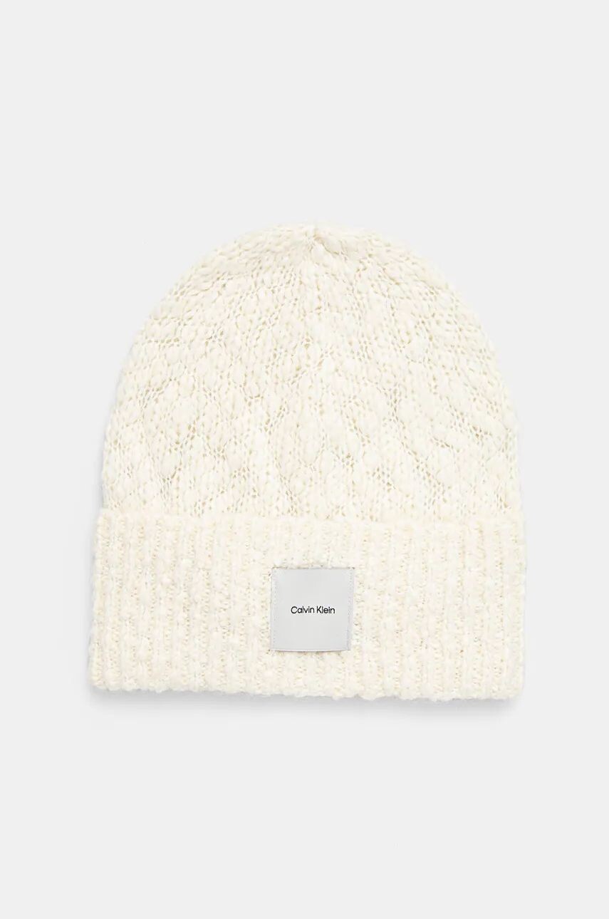 

Кепка из смесовой шерсти Calvin Klein, бежевый