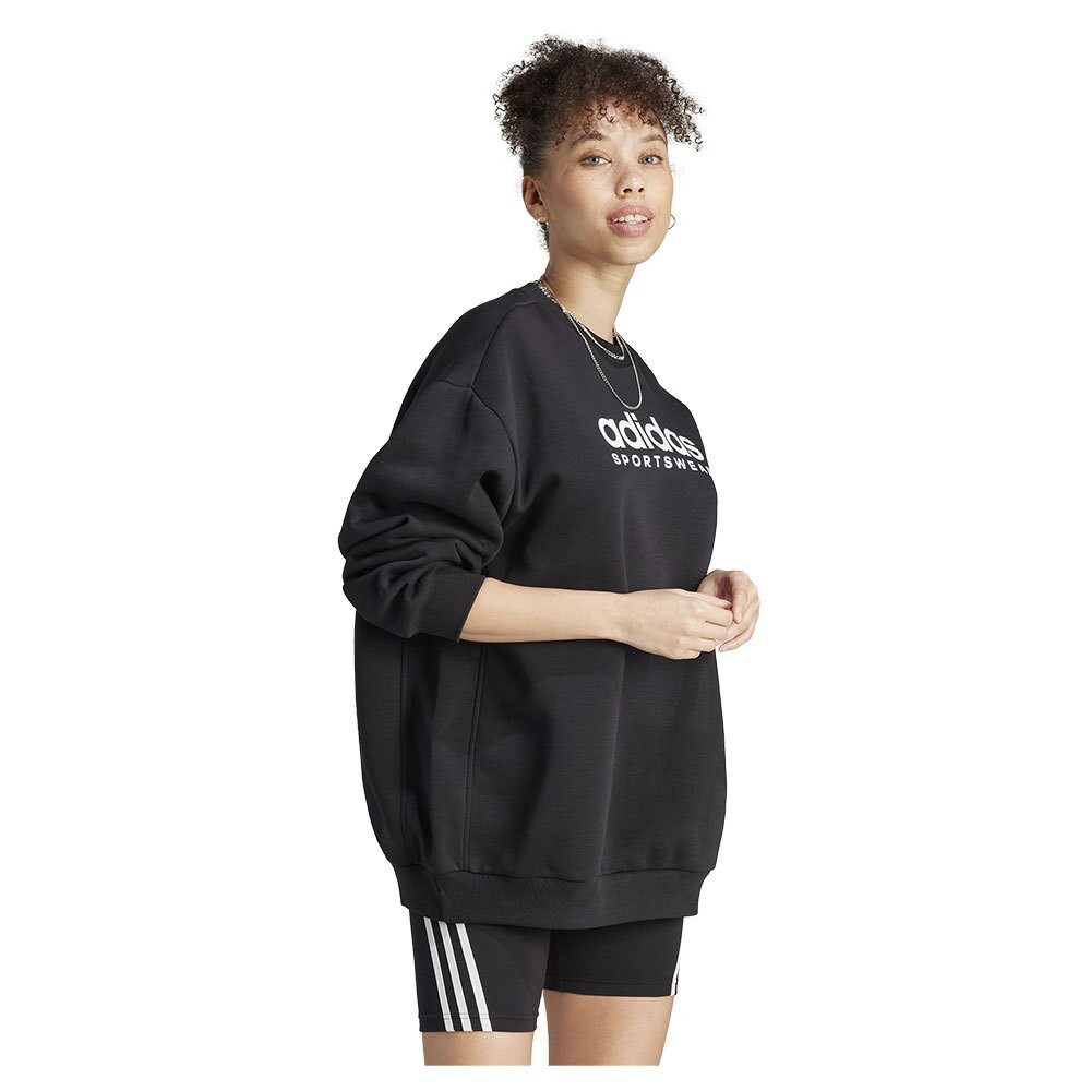 Толстовка adidas Sportswear All Szn Fleece Graphic, черный — фото 4