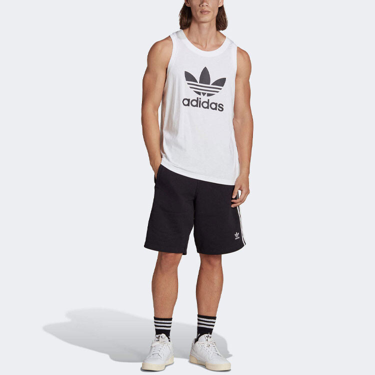 Майка Adicolor для мужчин, белый Adidas Originals, белый — фото 4