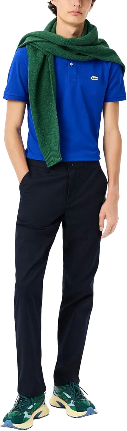 Lacoste мужские классические хлопковые чинос, Abysm Black — фото 4