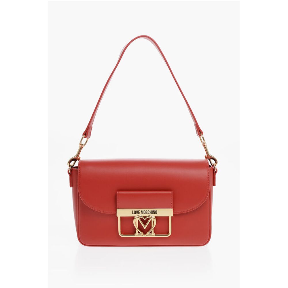 

Сумка LOVE из искусственной кожи с золотистыми деталями и съемным чехлом Moschino, красный