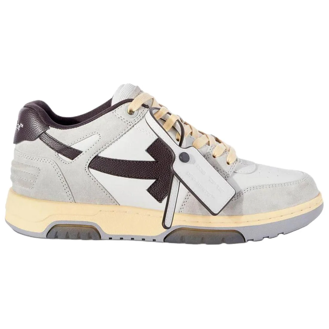 OFF-WHITE Кроссовки OFF WHITE Out Of Office Ooo Low Tops Light Grey Anthracite — фото 3
