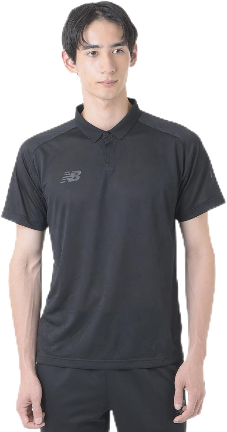 

Мужская жаккардовая рубашка-поло New Balance AMT45216, черный