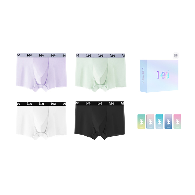 

Мужские трусы подарочный набор комбинация Lee, черный