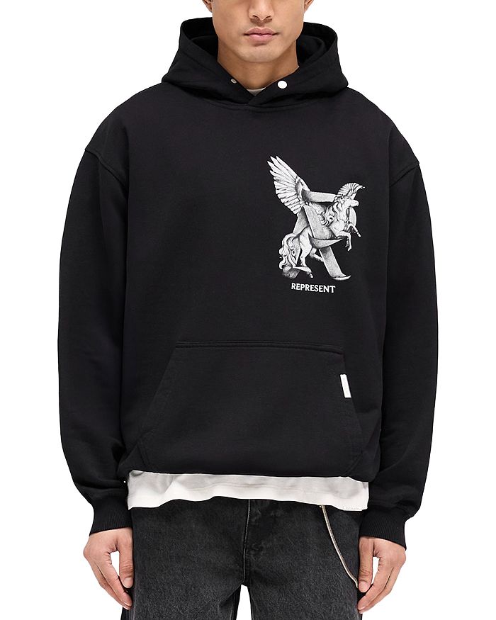 

Элегантность в движении худи Represent, черный