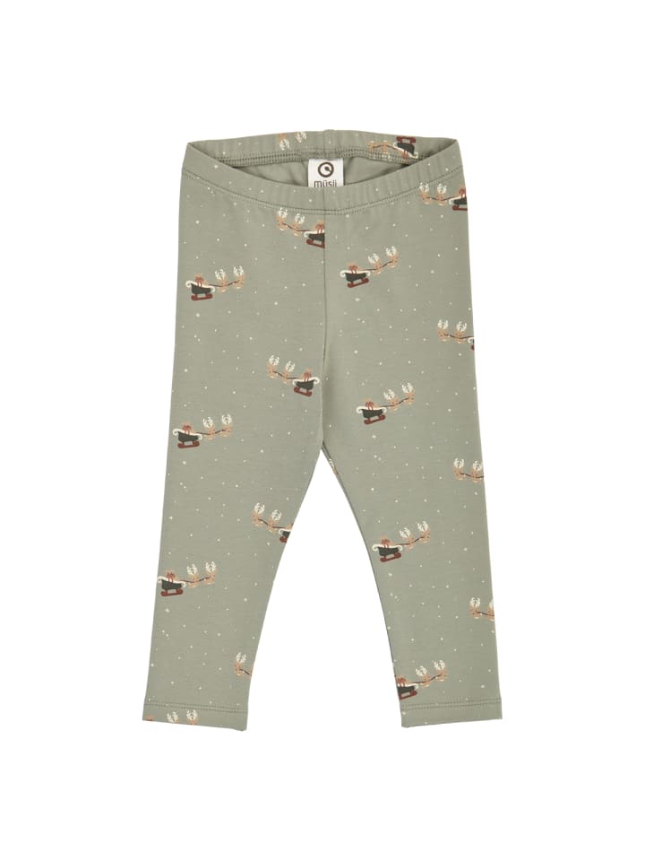 

Müsli Детские леггинсы в оттенках Shadow/ Deep green/ Balsam cream