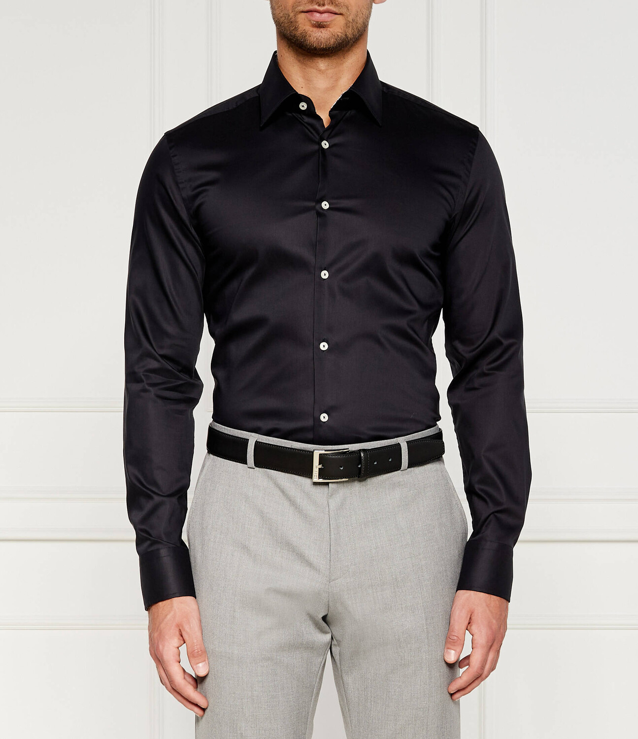 

Рубашка BOSS BLACK Slim Fit, темно-синий