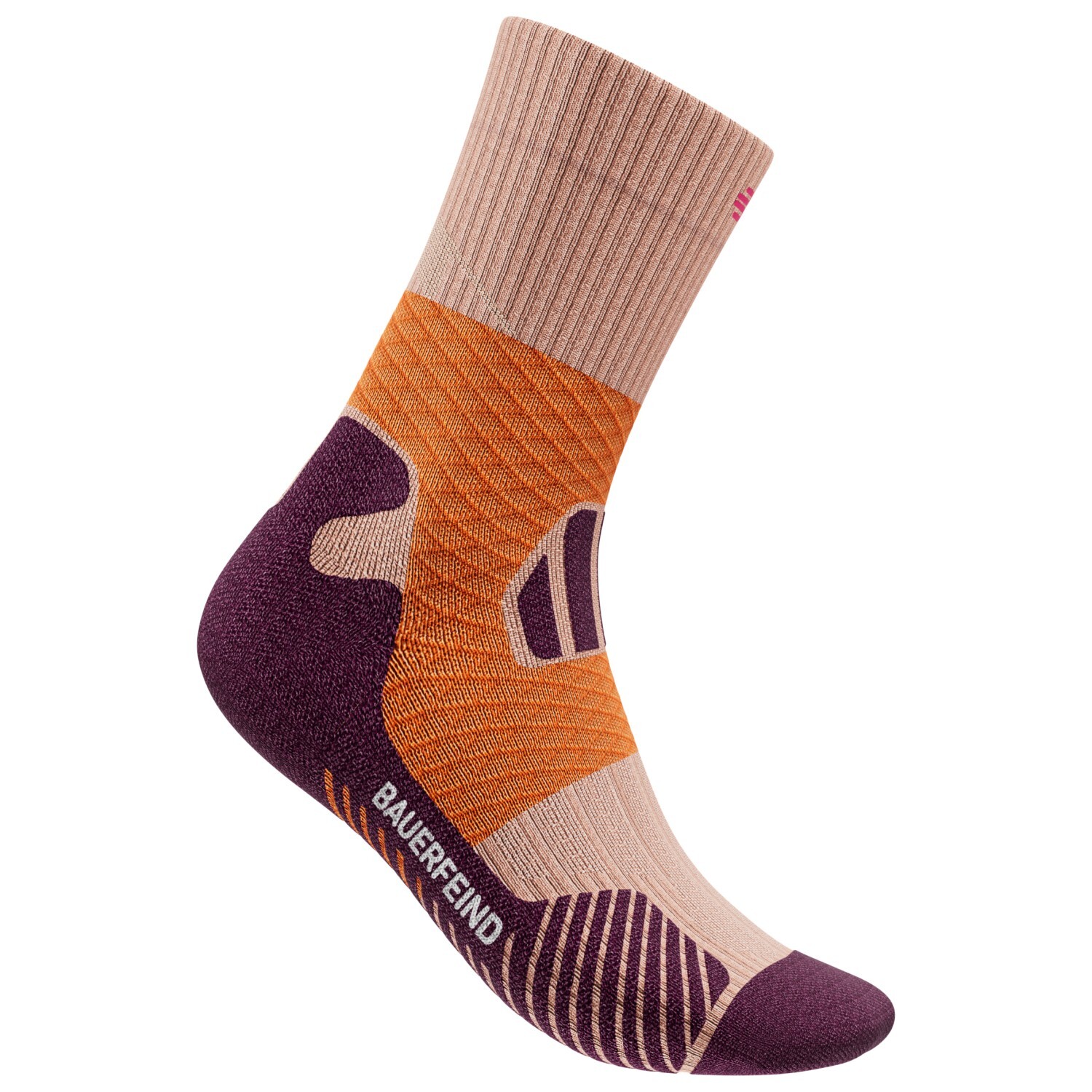 

Носки для бега Bauerfeind Sports Trail Run Mid Cut Socks, цвет Sunrise Peach