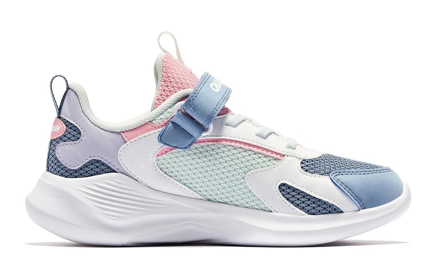Детские кроссовки GS Low-top розовые/синие Qiaodan — фото 3
