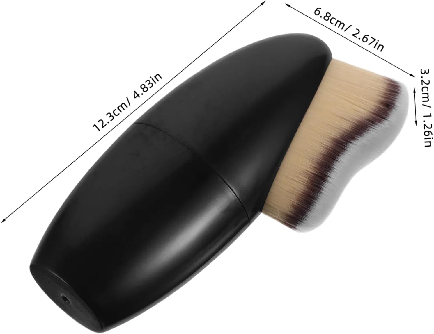 Кисть для лица Motion Brush DECORNIJIA, черная — фото 2