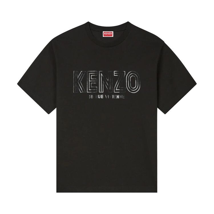 

Футболка Kenzo Archive 1970 Oversize T-Shirt Black, черный